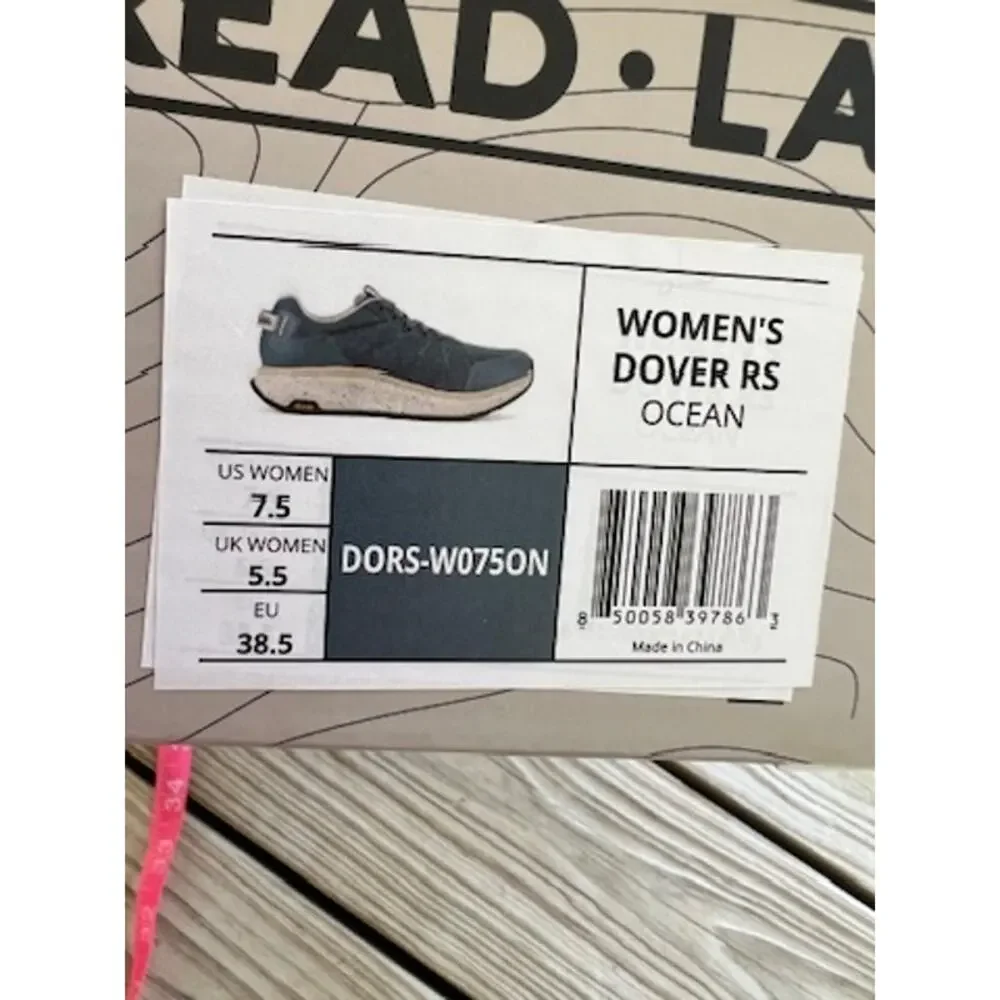 Tread Labs Dover RS women ocean blue 7.5 NWT NEW with insoles EU 38.5